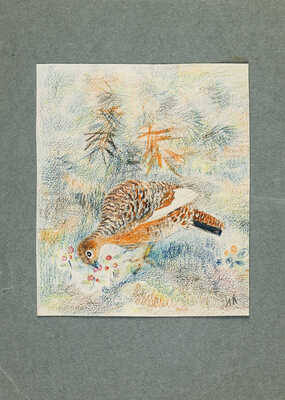 Коган Нина Иосифовна. Эскиз иллюстрации «Куропатка» 